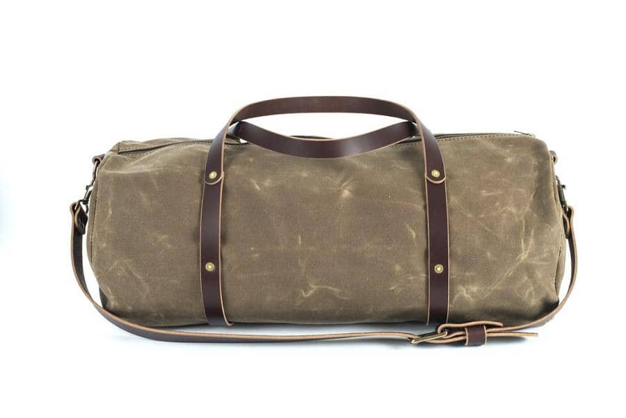 Korchmar Twain 22 Waxed Canvas Weekender, Olive