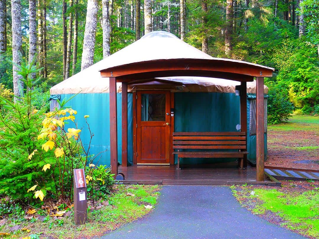 best yurt camping oregon coast