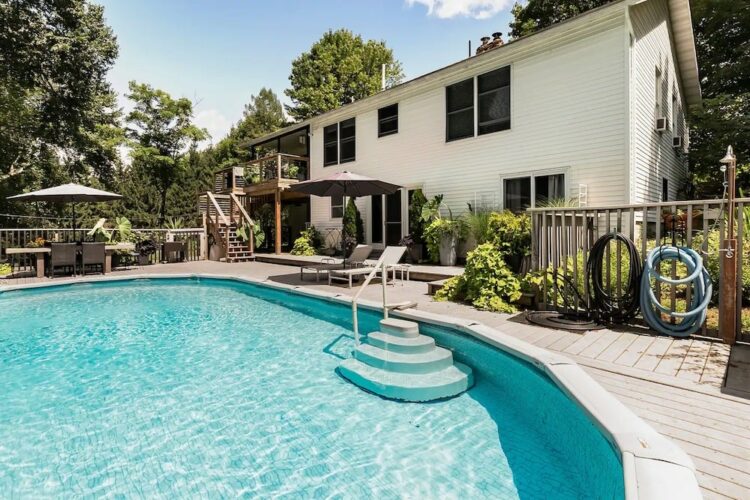 airbnbs with indoor pools near me