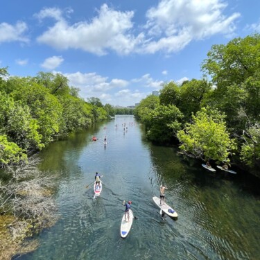 paddleboarding in Austin