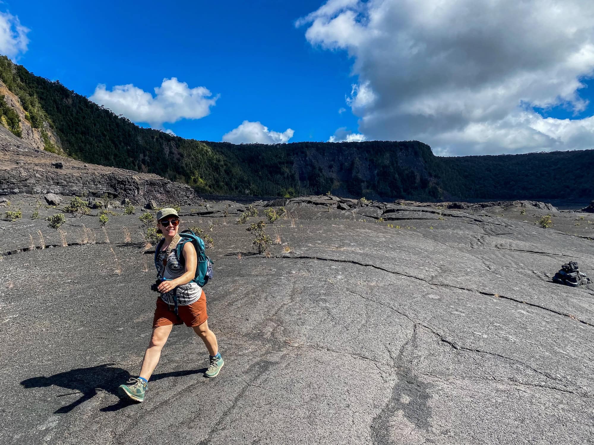 Emily on the Kilauea Iki Trail