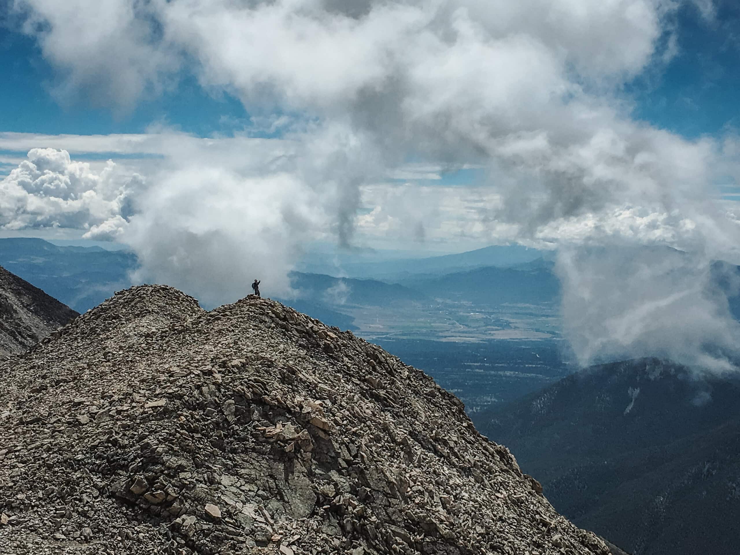 A view from the top of mt princeton