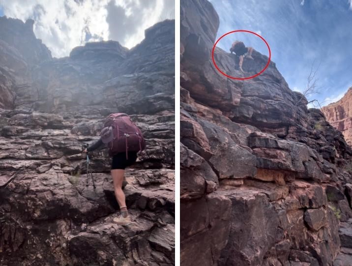 Ascending the Papago Wall