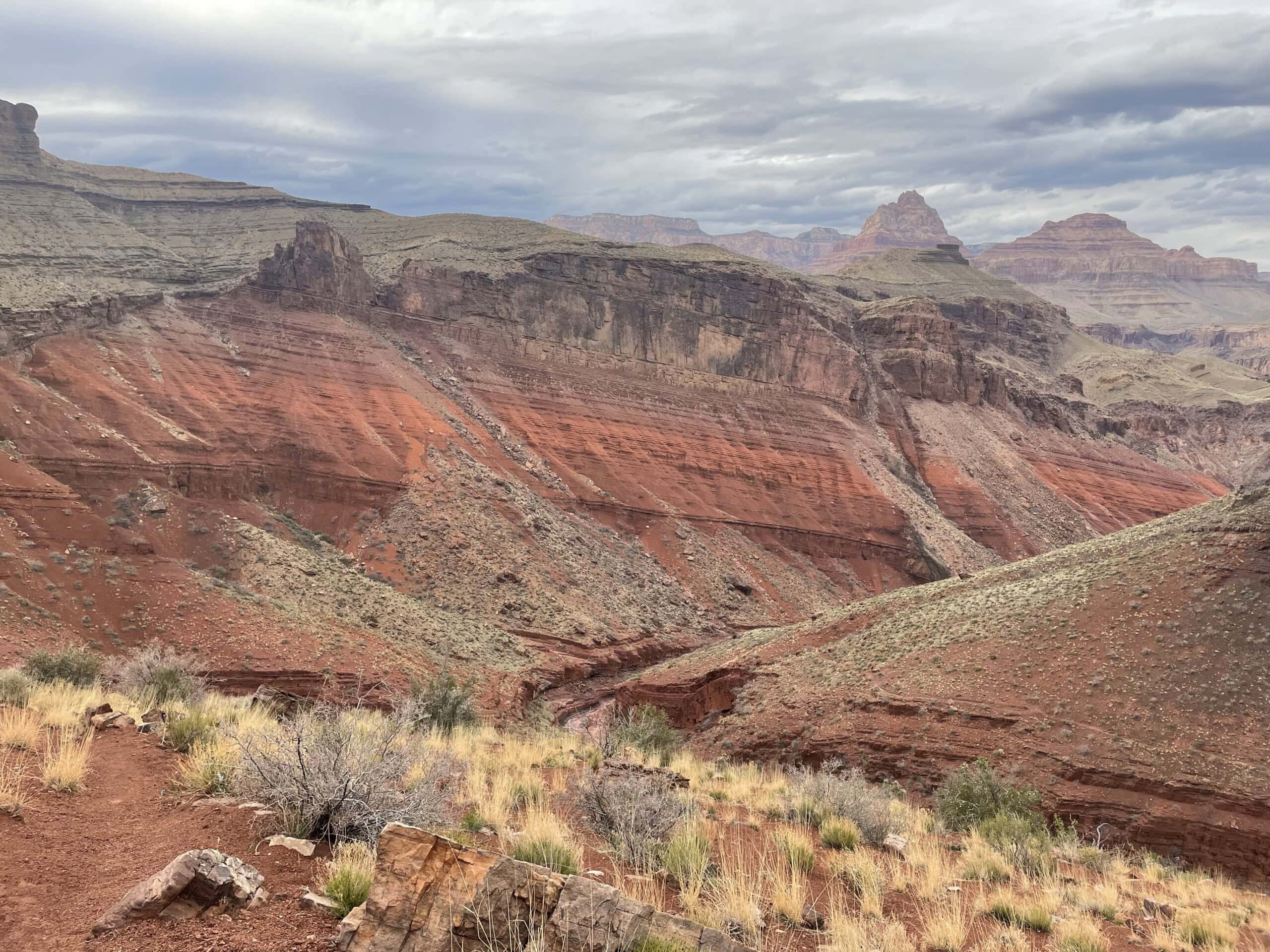 Viewing looking back on New Hance trail