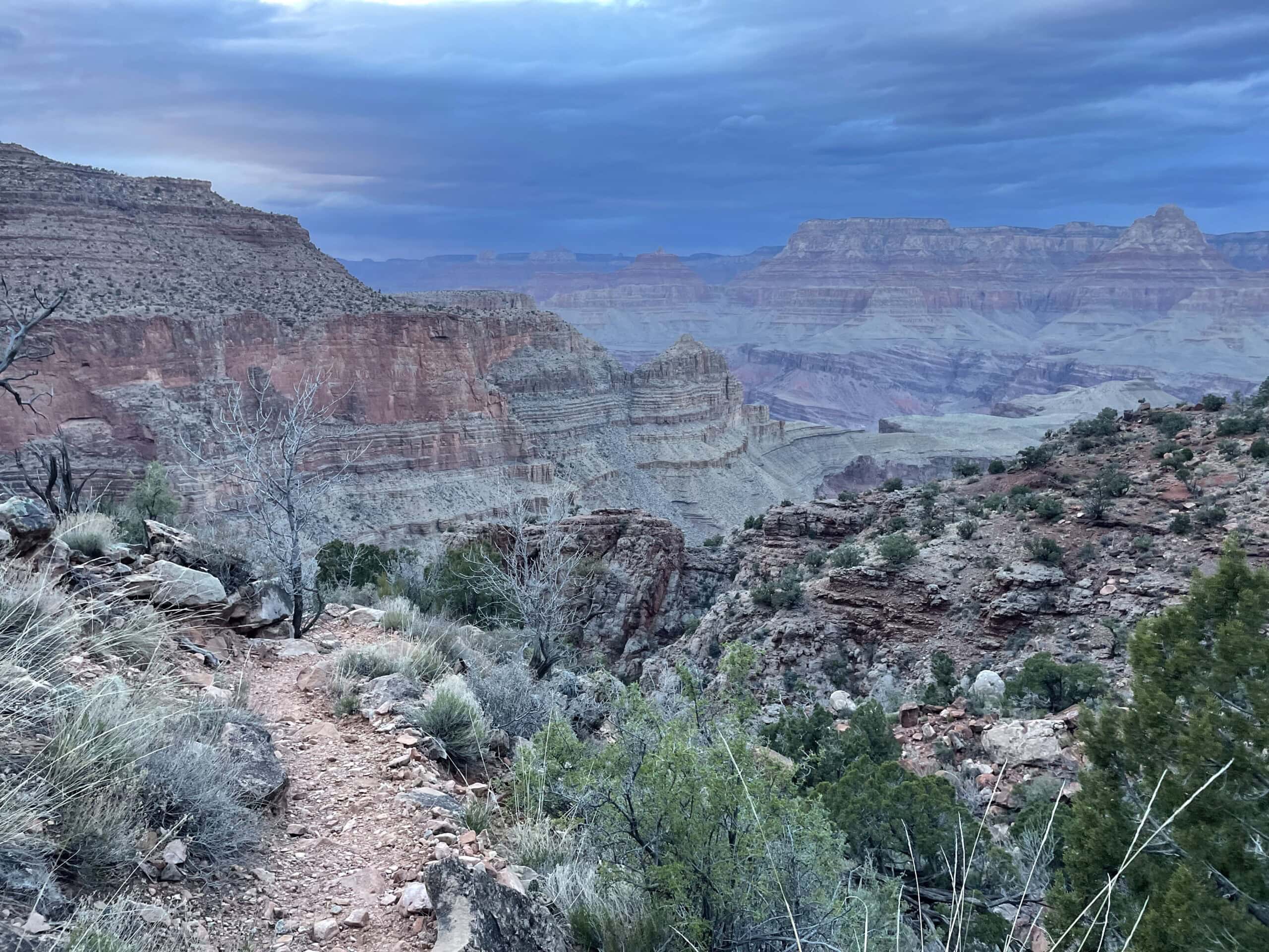 View of storm in background