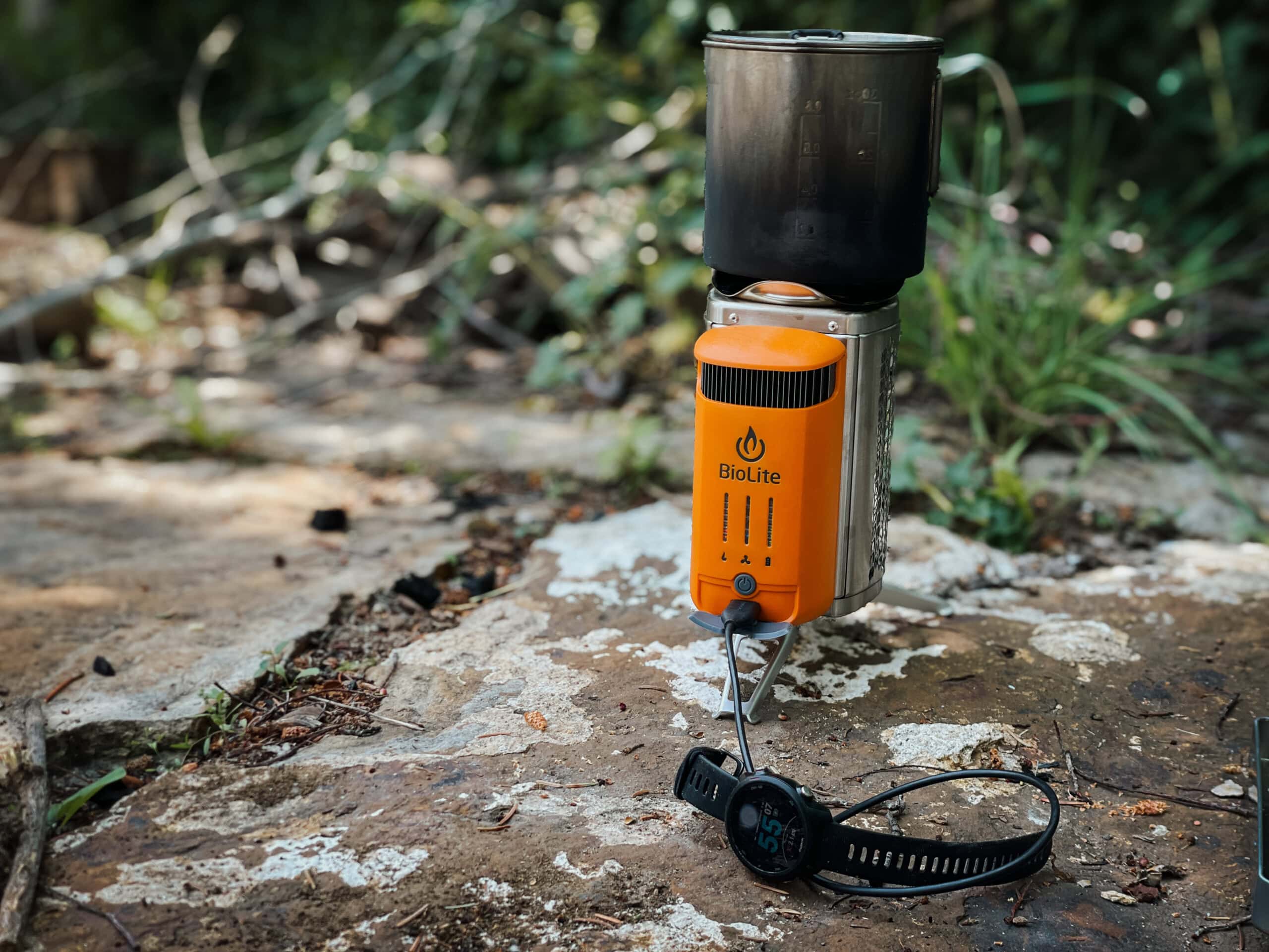 Biolite Stove charging outside