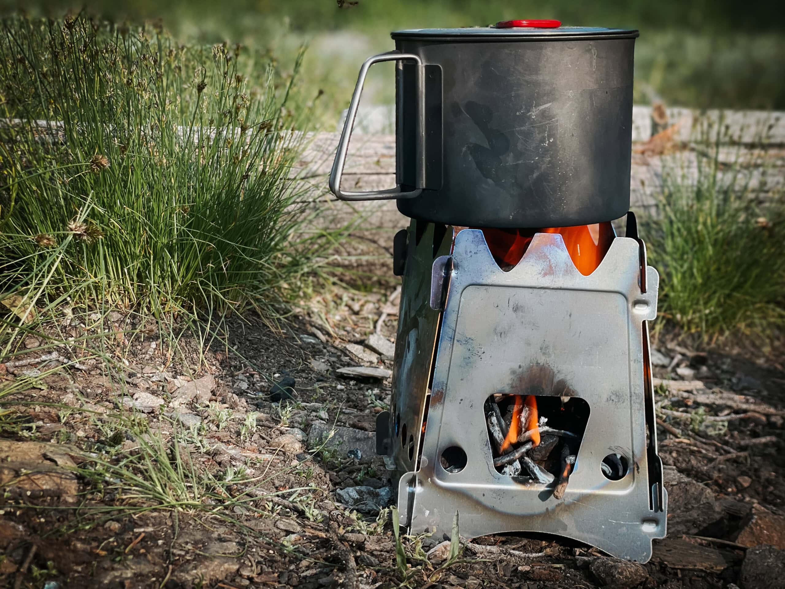 Emberlit Stove in forest